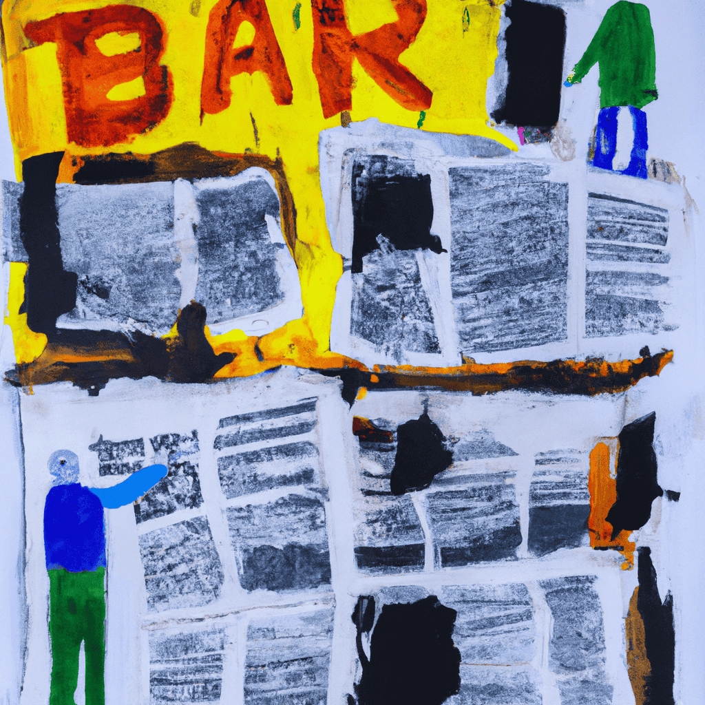 Abstract painting of Review of the Papers, Tuesday 24 April