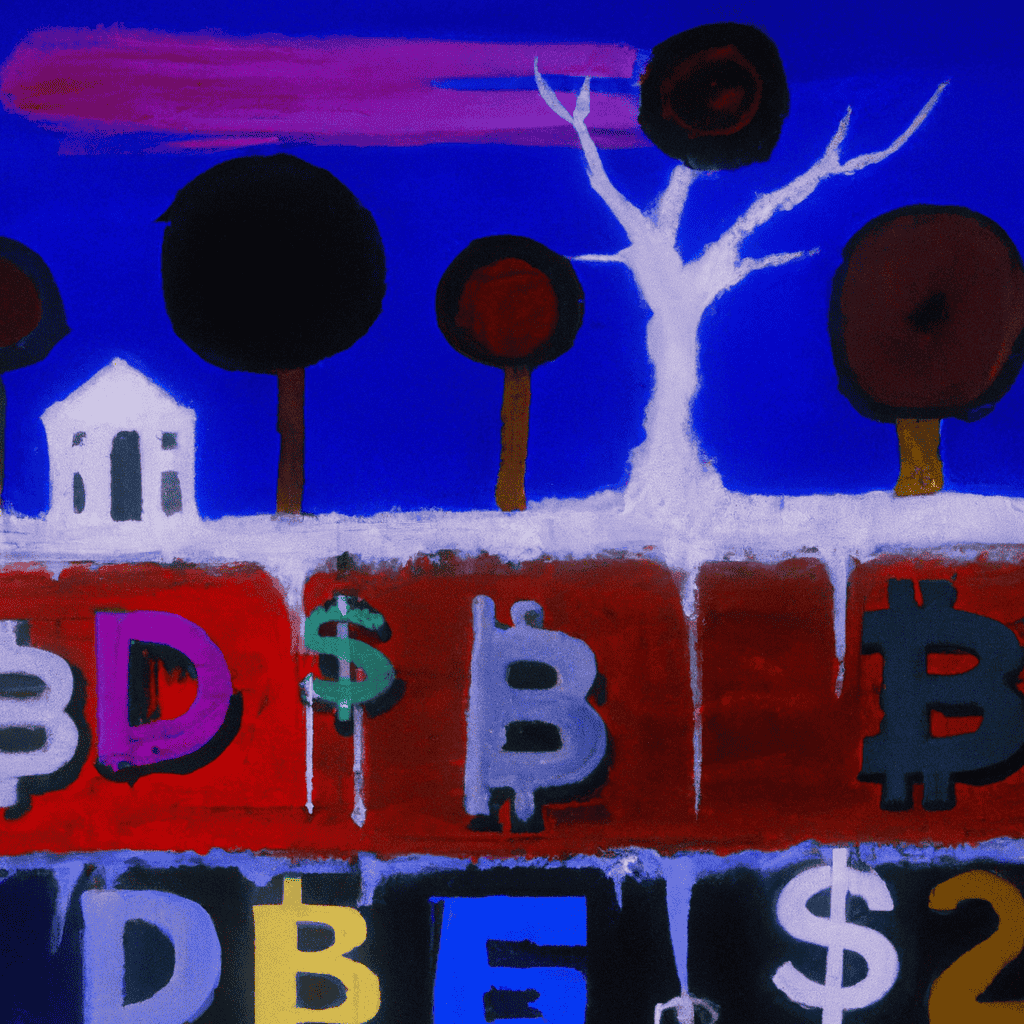 Abstract painting of Borrowing and spending our way out of debt