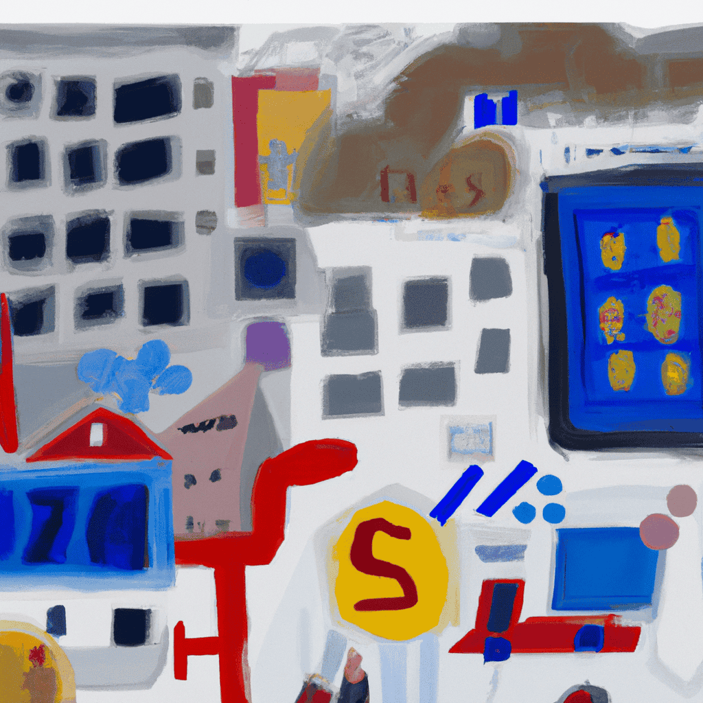 Abstract painting of £12bn investment in an IT system or £12bn investment in patient care?