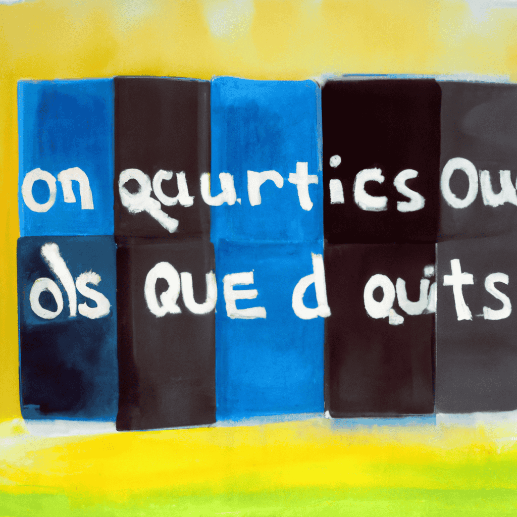 Abstract painting of No to quotas