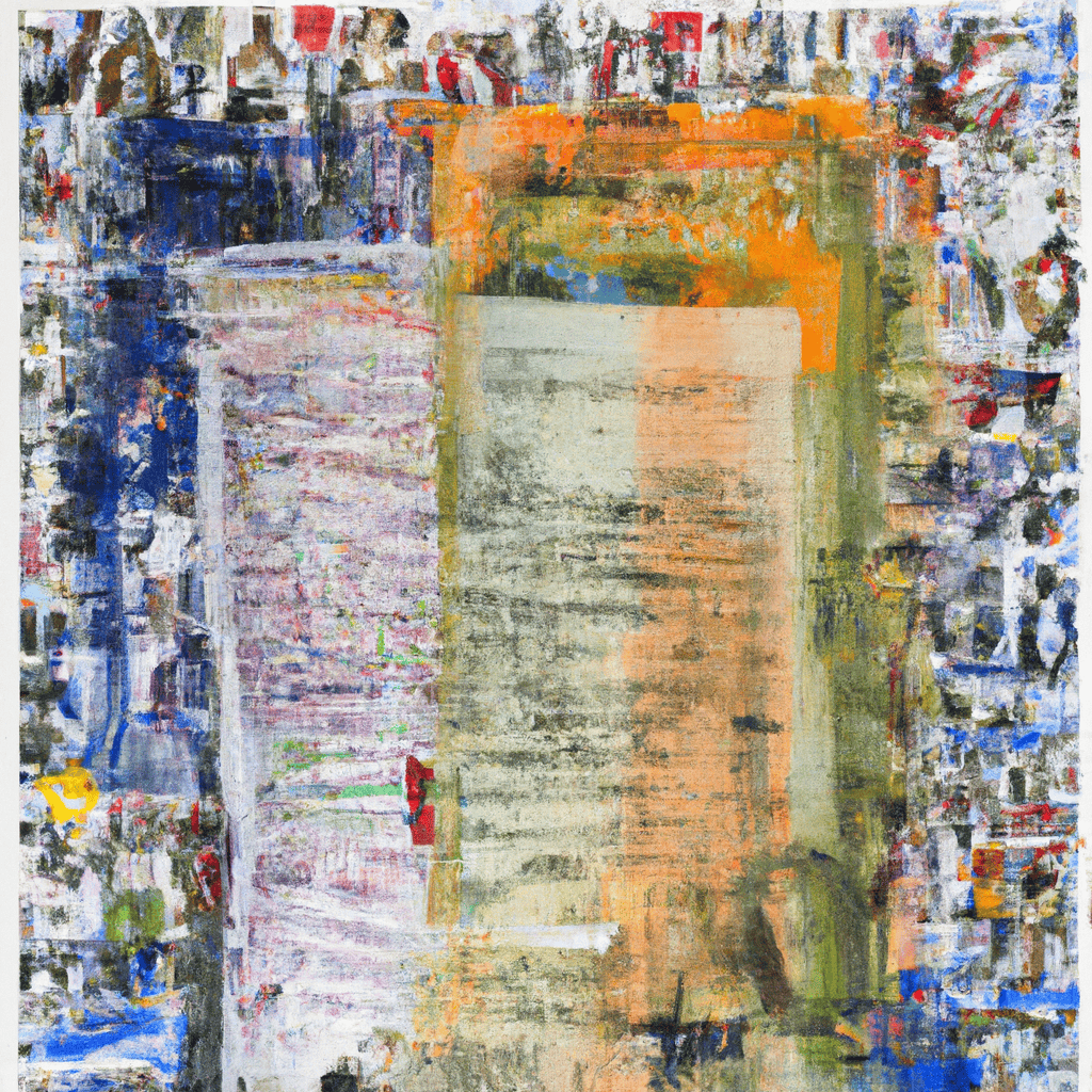 Abstract painting of Review of the Papers, Wednesday 28 March
