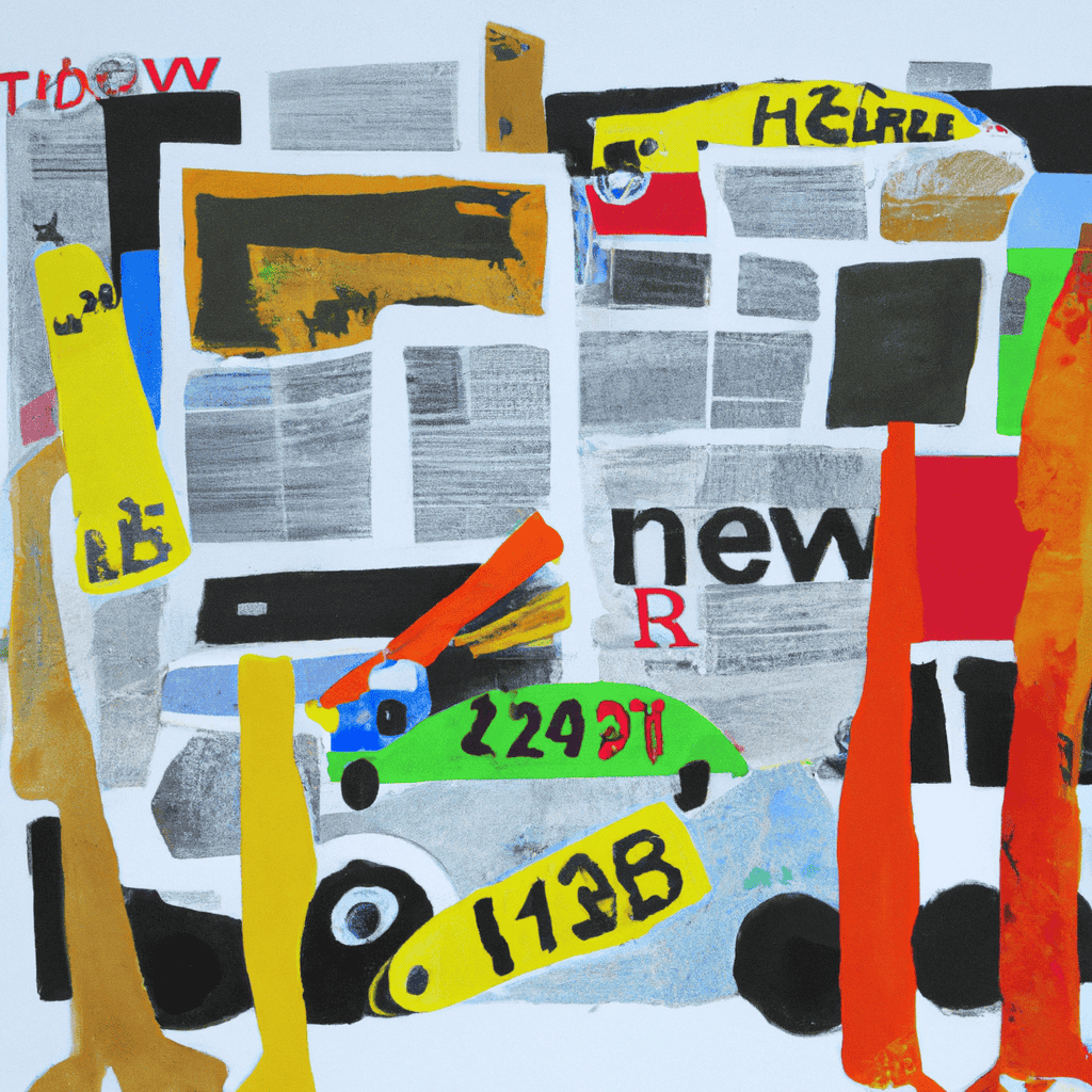 Abstract painting of Review of the Papers, Wednesday 07 March