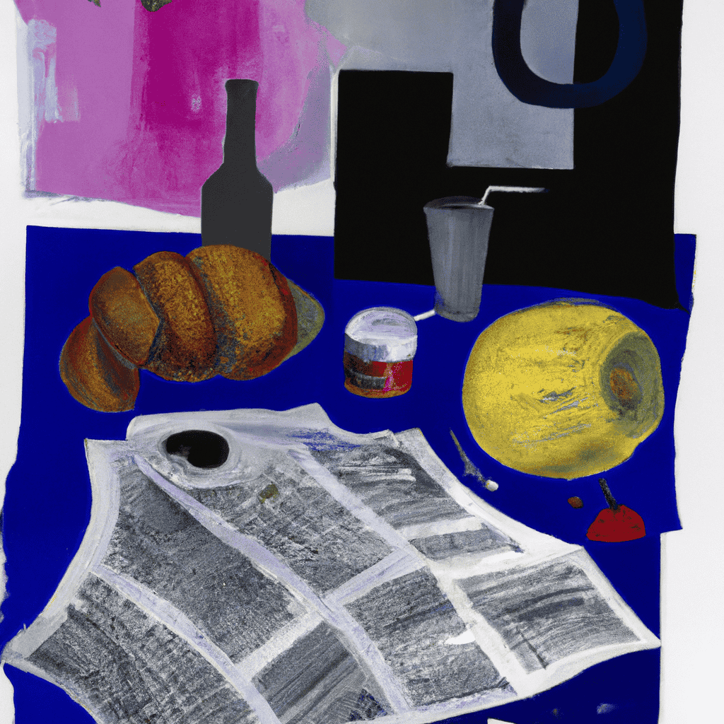 Abstract painting of Review of the Papers, Wednesday 13 June