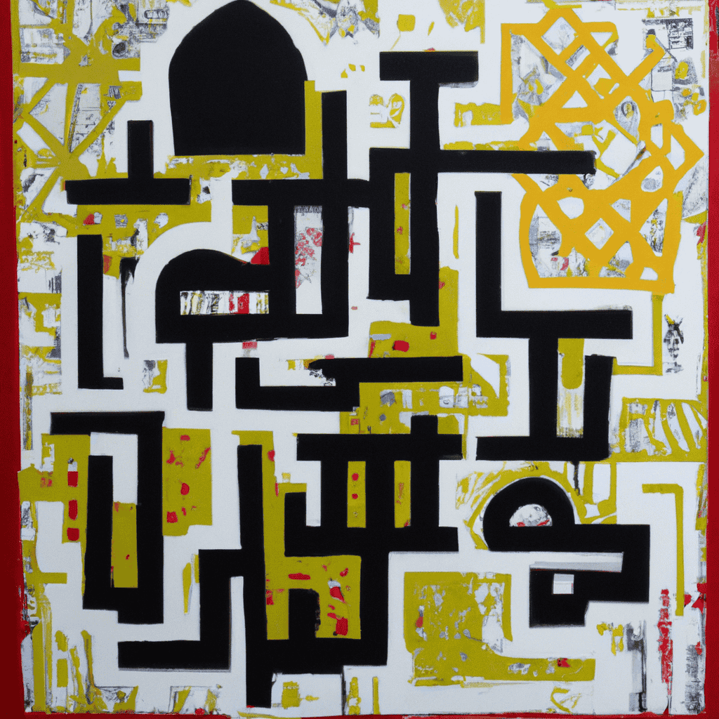 Abstract painting of Modern Islam