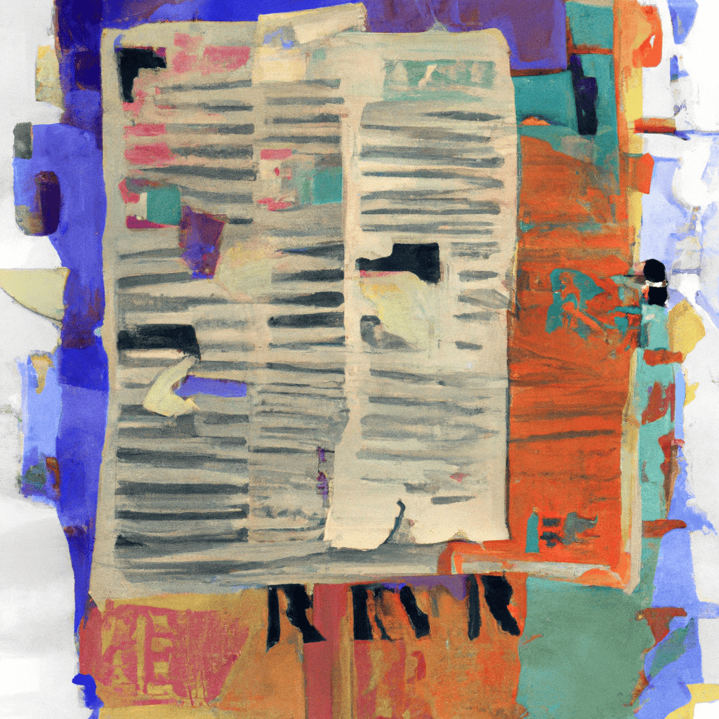 Abstract painting of Review of the Papers, Monday 14 May