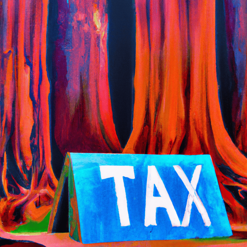 Abstract painting of Was that tax cuts or no tax cuts?