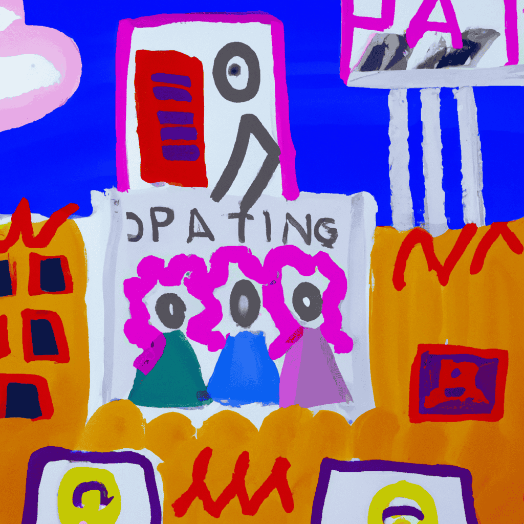 Abstract painting of Parenting centres, super nannys and databases....