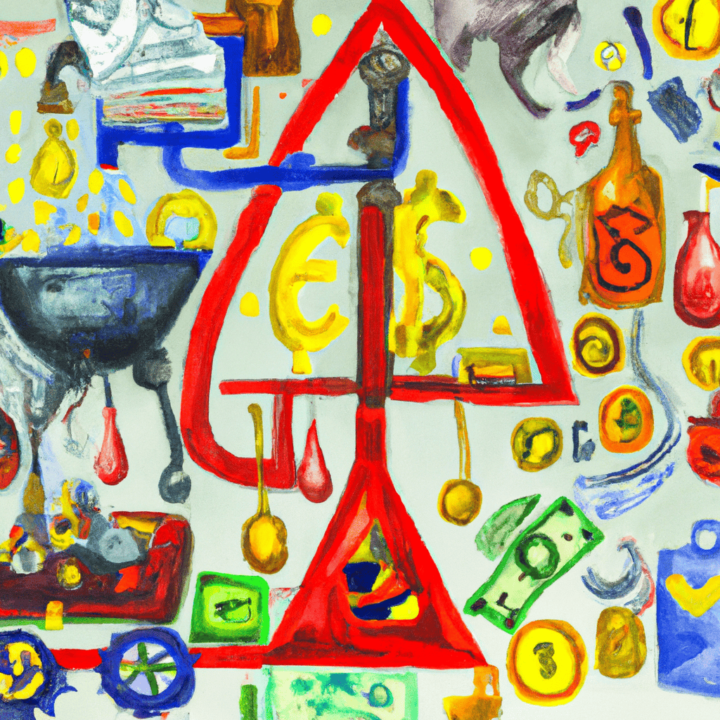 Abstract painting of Government alchemy - Independent-style