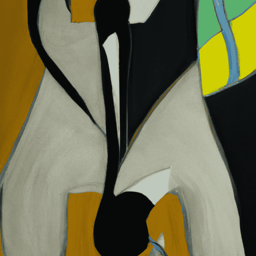 Abstract painting of Back in harness