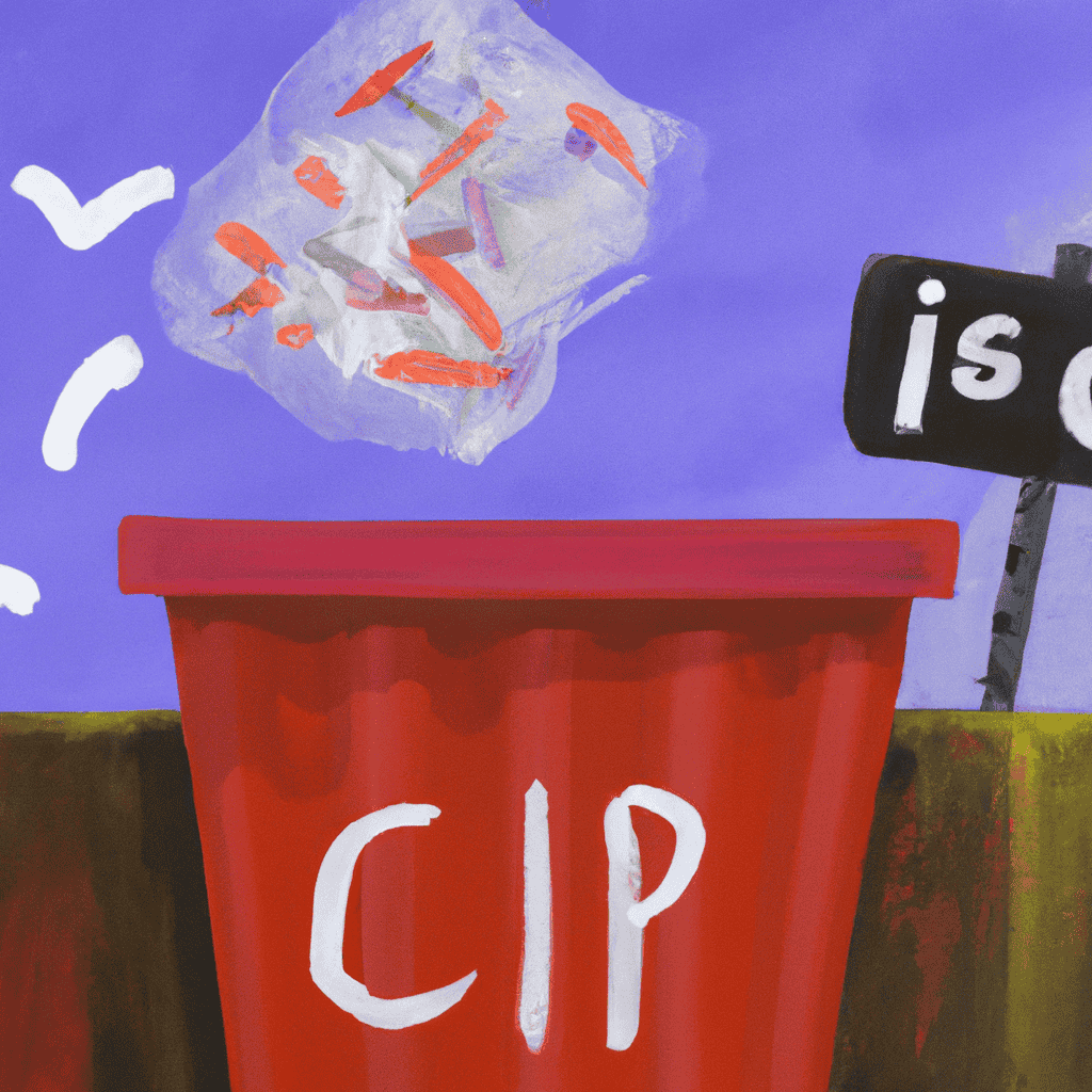 Abstract painting of Chip and Bin - the added cost