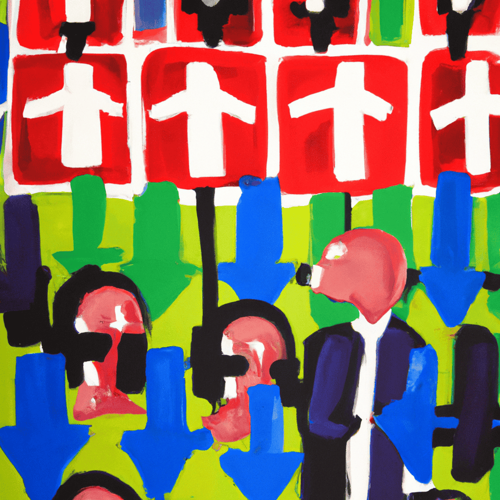 Abstract painting of The least liked people in Britain?  They should be.