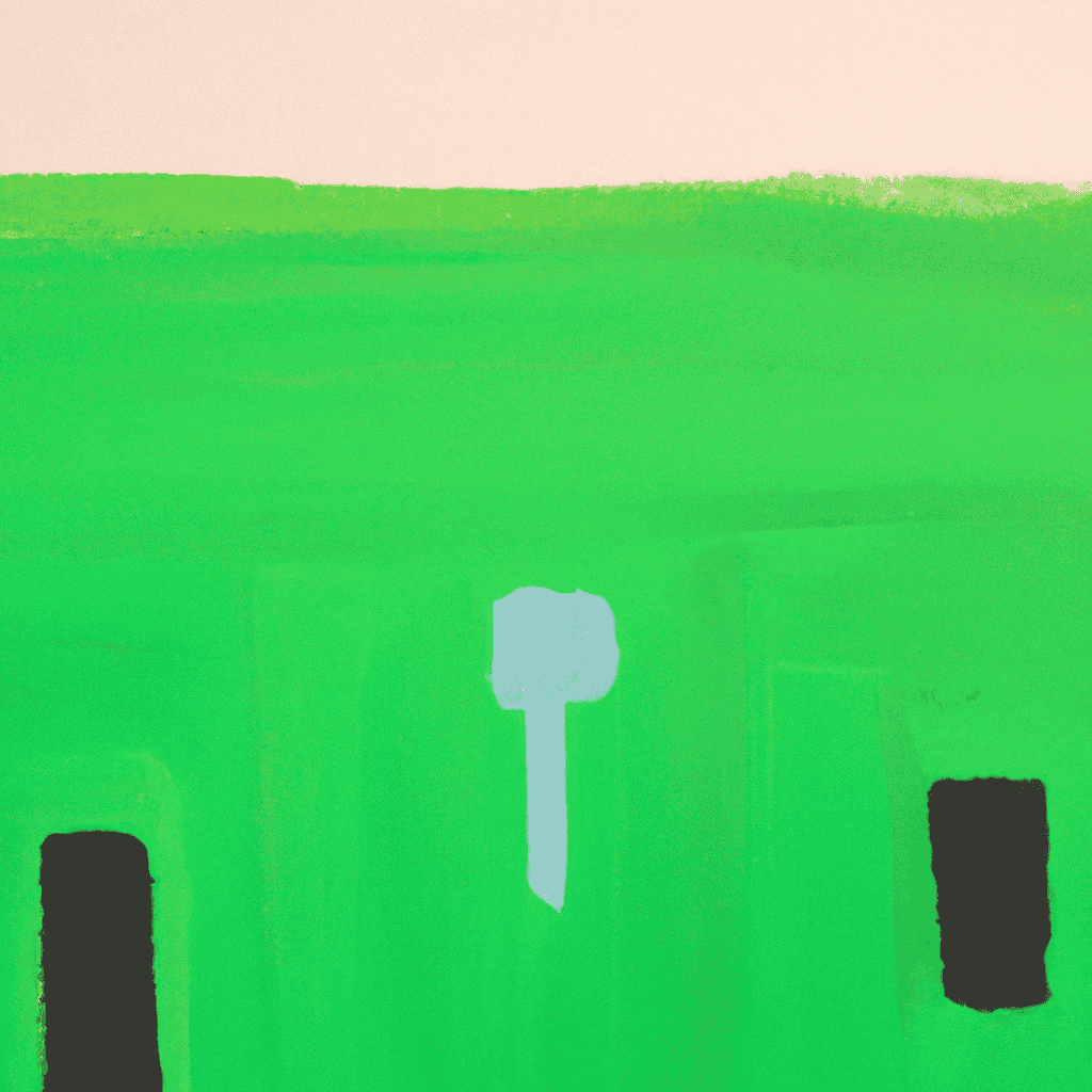 Abstract painting of How green is your house?