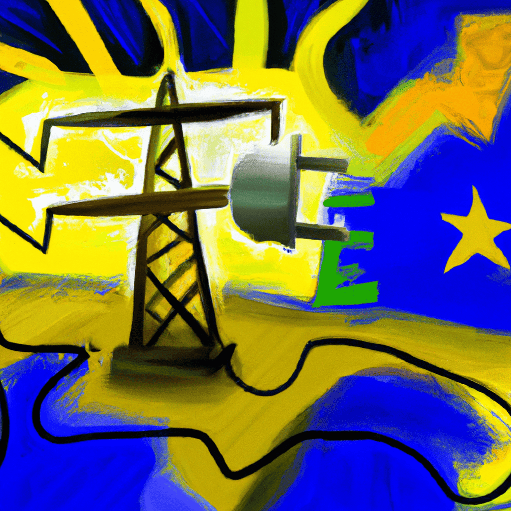 Abstract painting of Power cutting EU regulation
