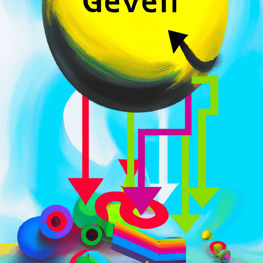 Abstract painting of Game over. Inflation wins