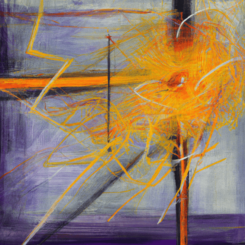 Abstract painting of Constant as the wind