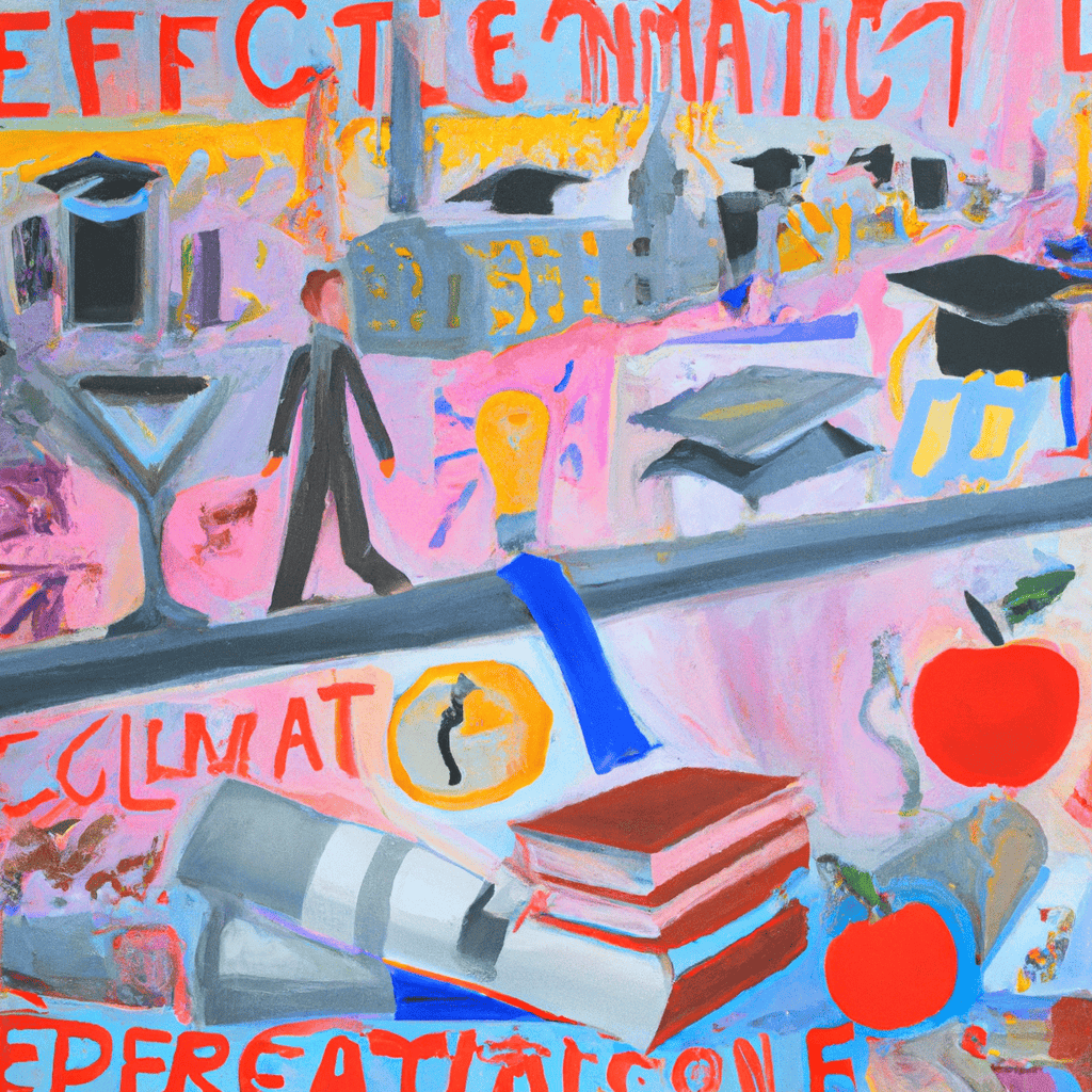 Abstract painting of Advanced education isn't for everyone