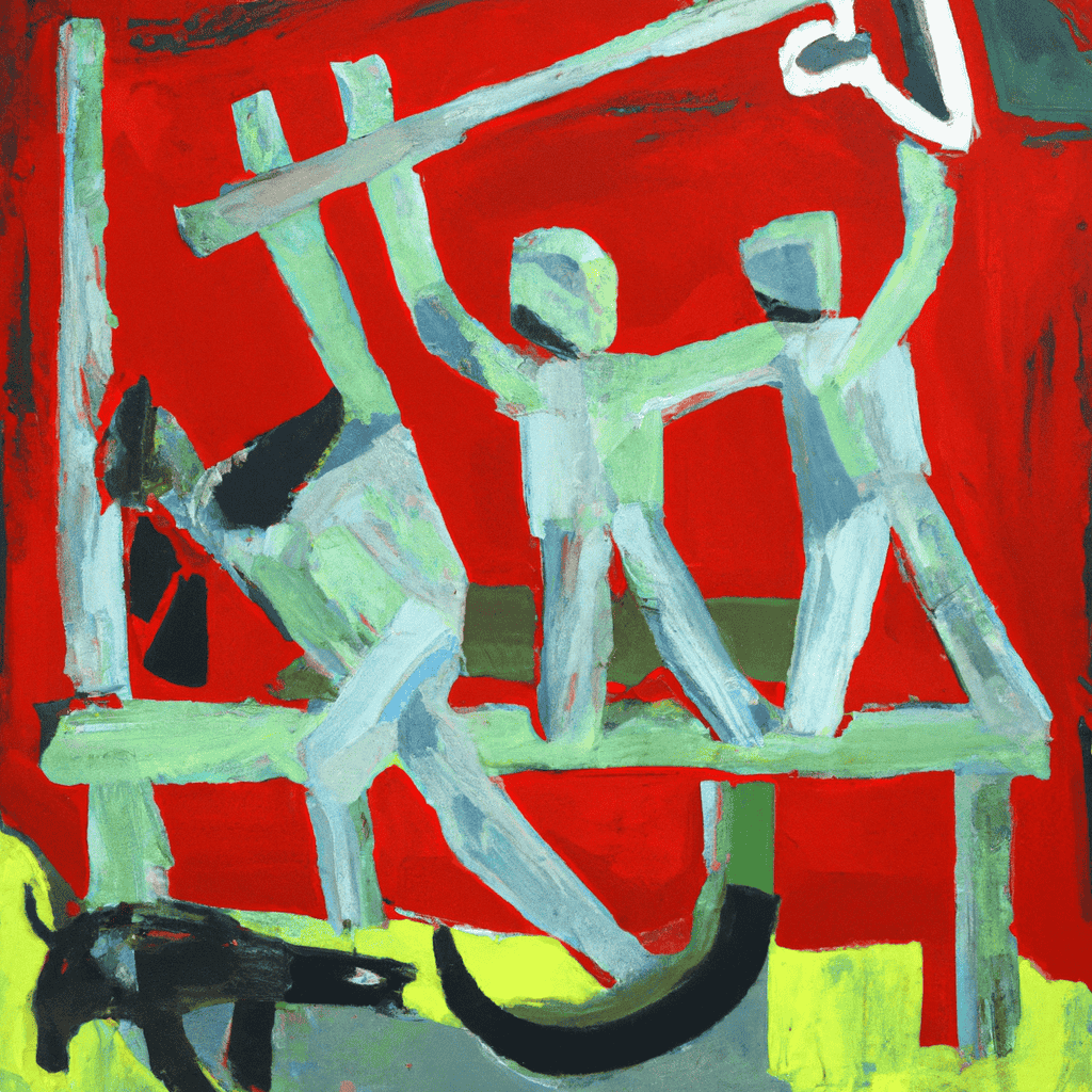 Abstract painting of The remorseless decline of tribal socialism