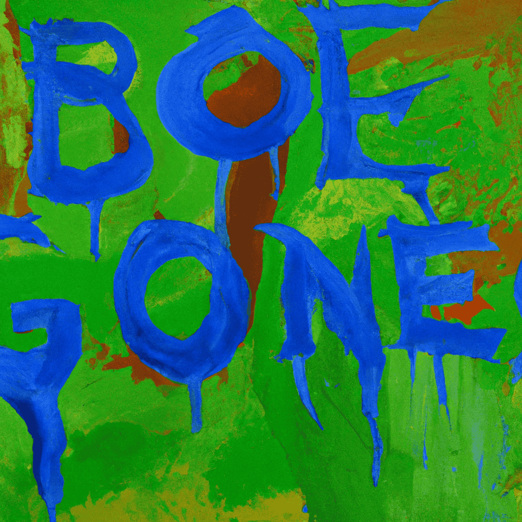 Abstract painting of Vote Blue - Go Bonkers