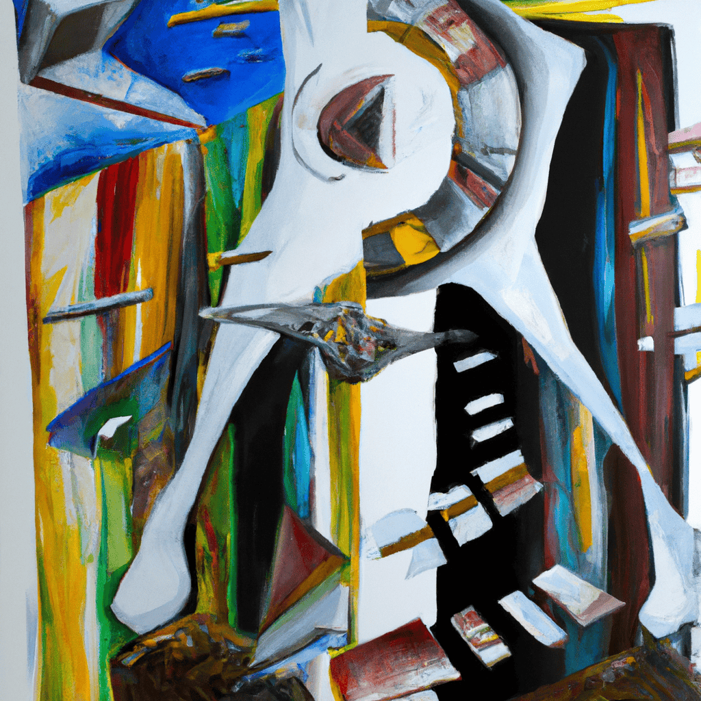 Abstract painting of "From Womb to Tomb"