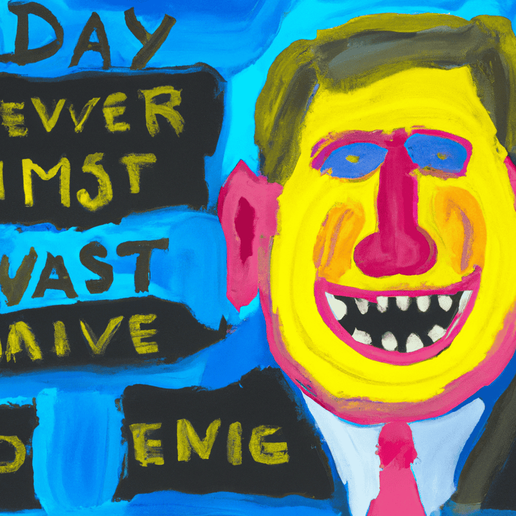 Abstract painting of Islington Tory says Dave may not be all that he seems