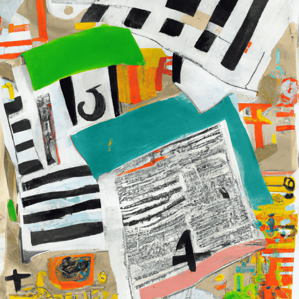Abstract painting of Review of the Papers, Thursday 23 August