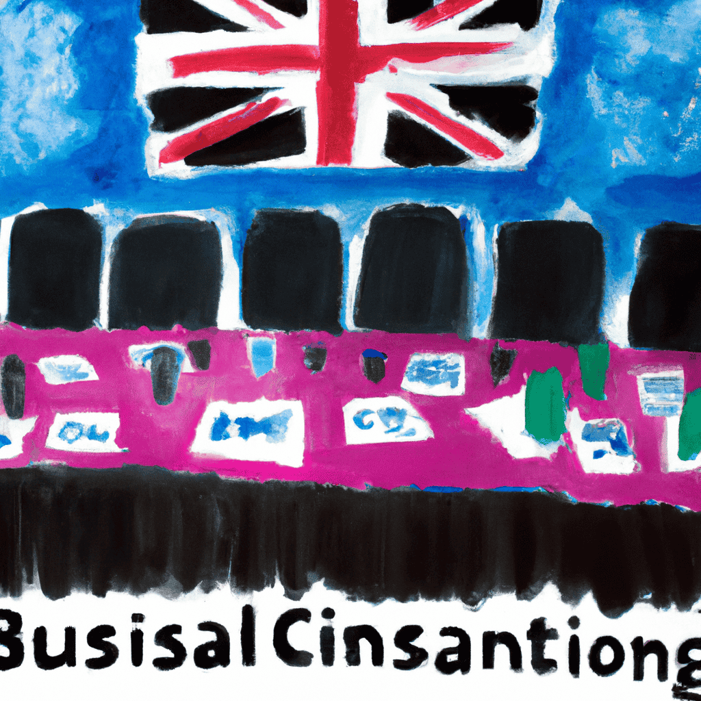 Abstract painting of Big Business Council for Britain