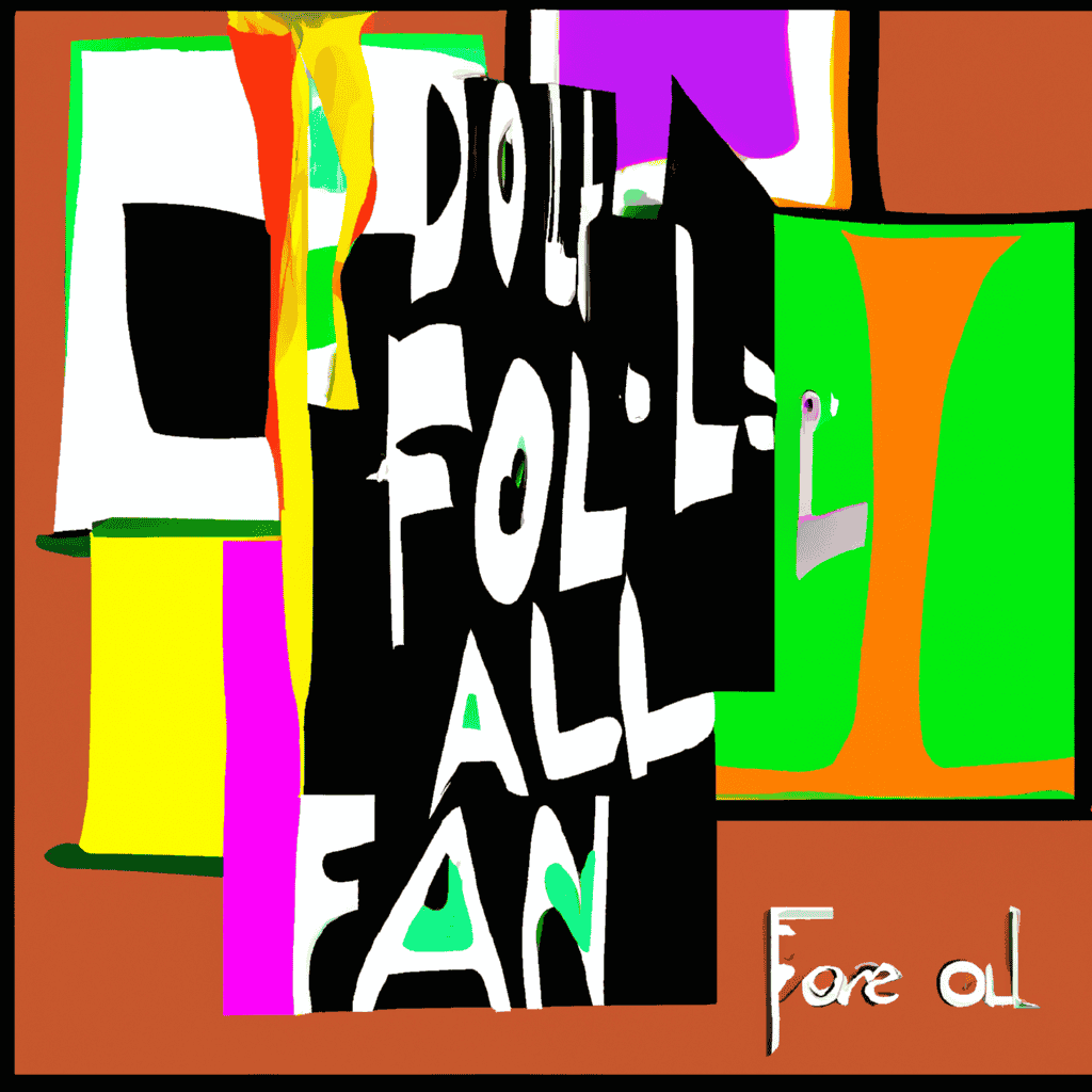 Abstract painting of You can't fool all the people all the time