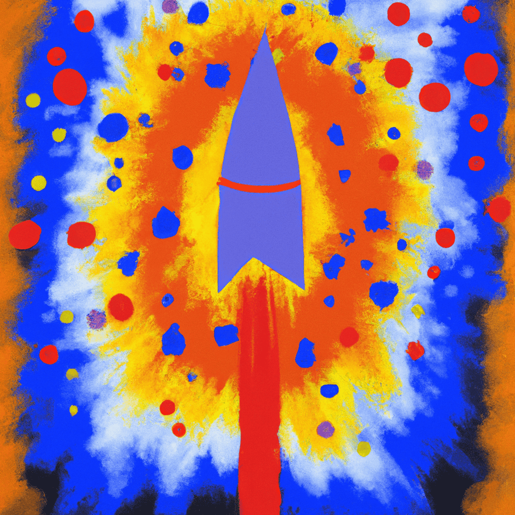 Abstract painting of The nuclear magic bullet