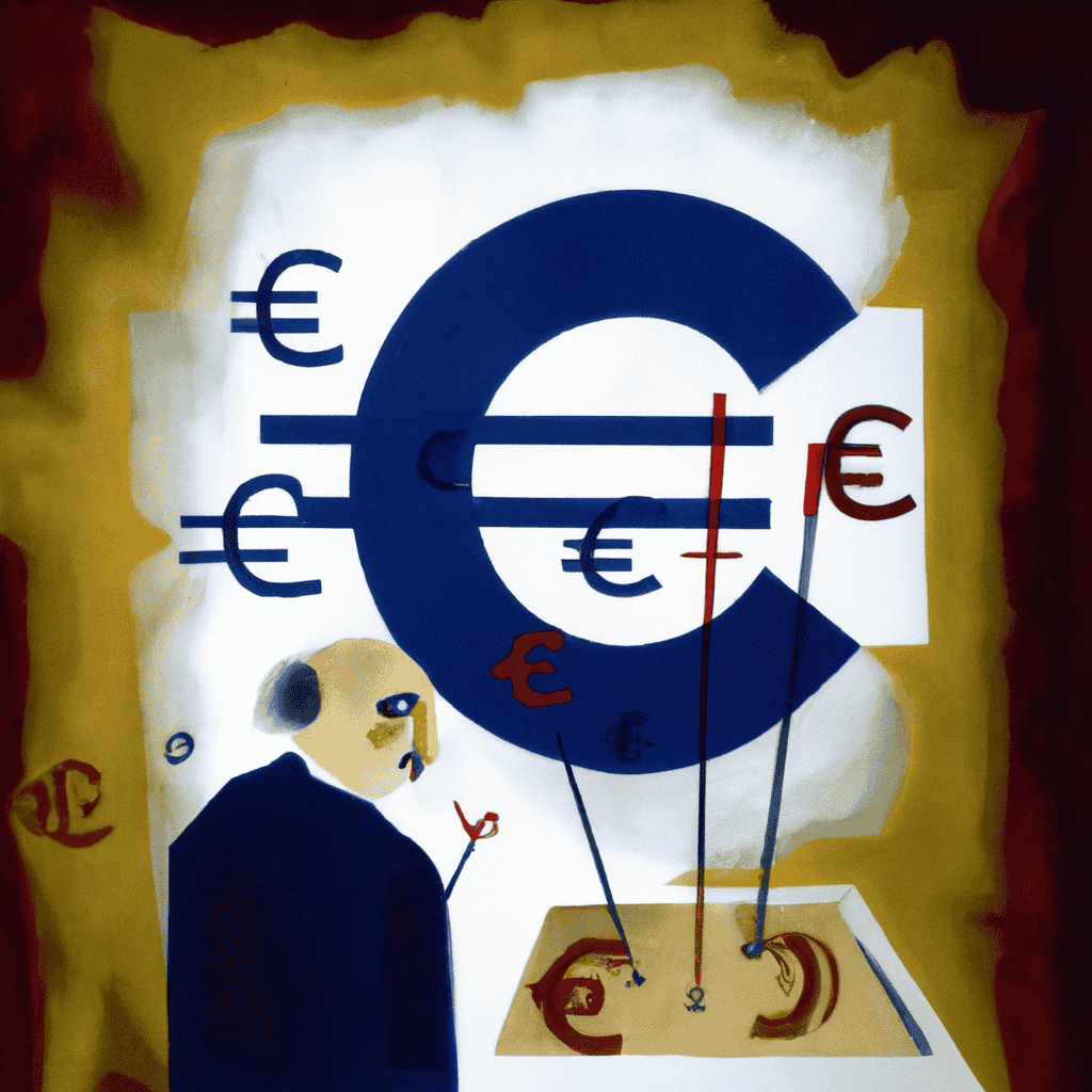 Abstract painting of The man who invented the Euro