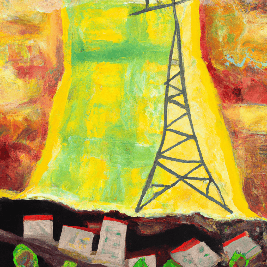 Abstract painting of Digby, energy security and self-sufficiency