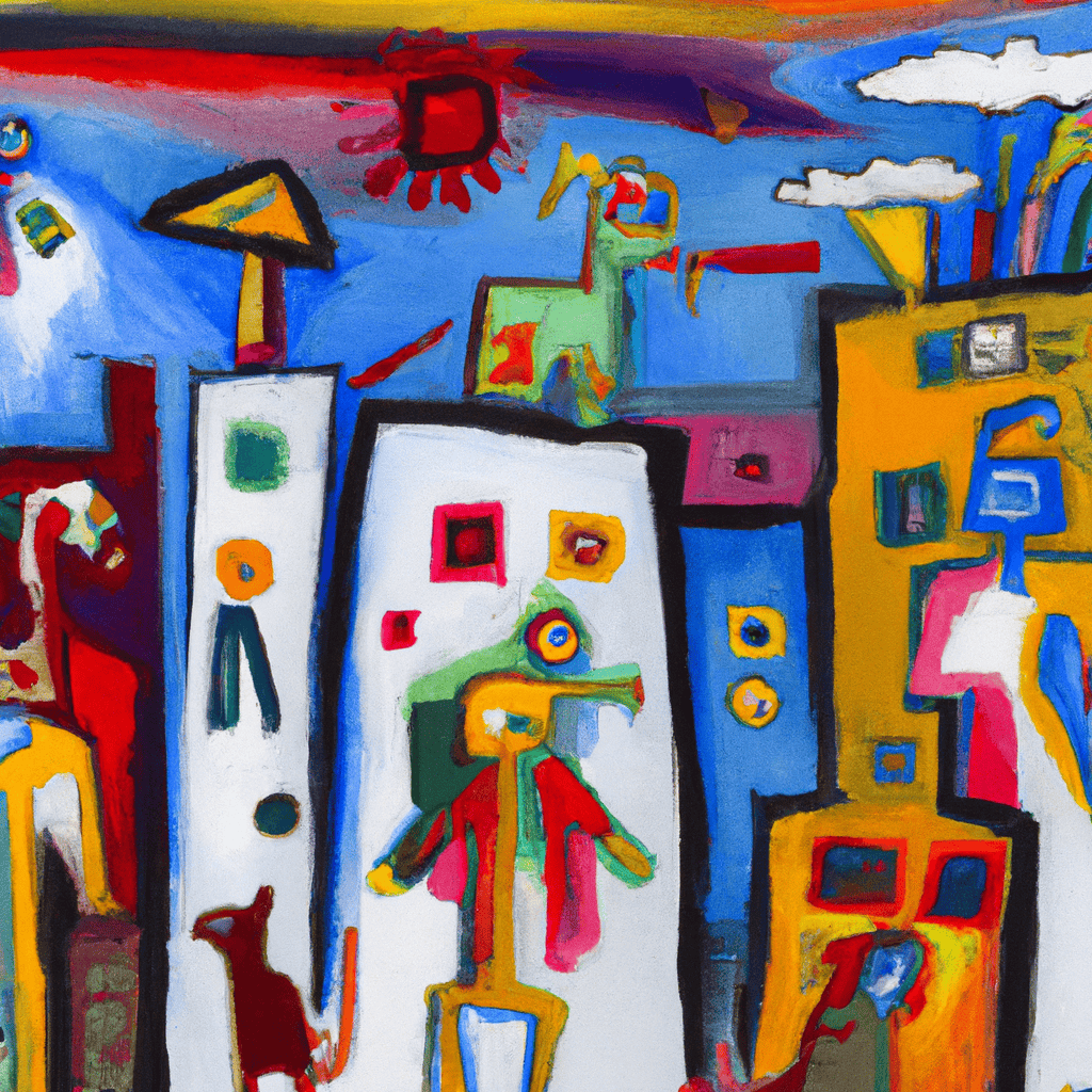 Abstract painting of Poor consumers