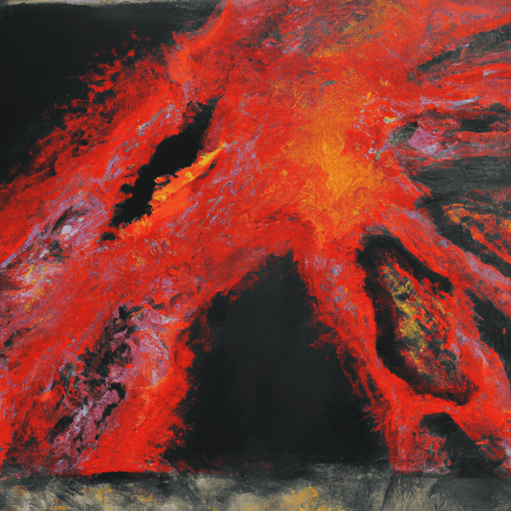 Abstract painting of Bloody hell!!!