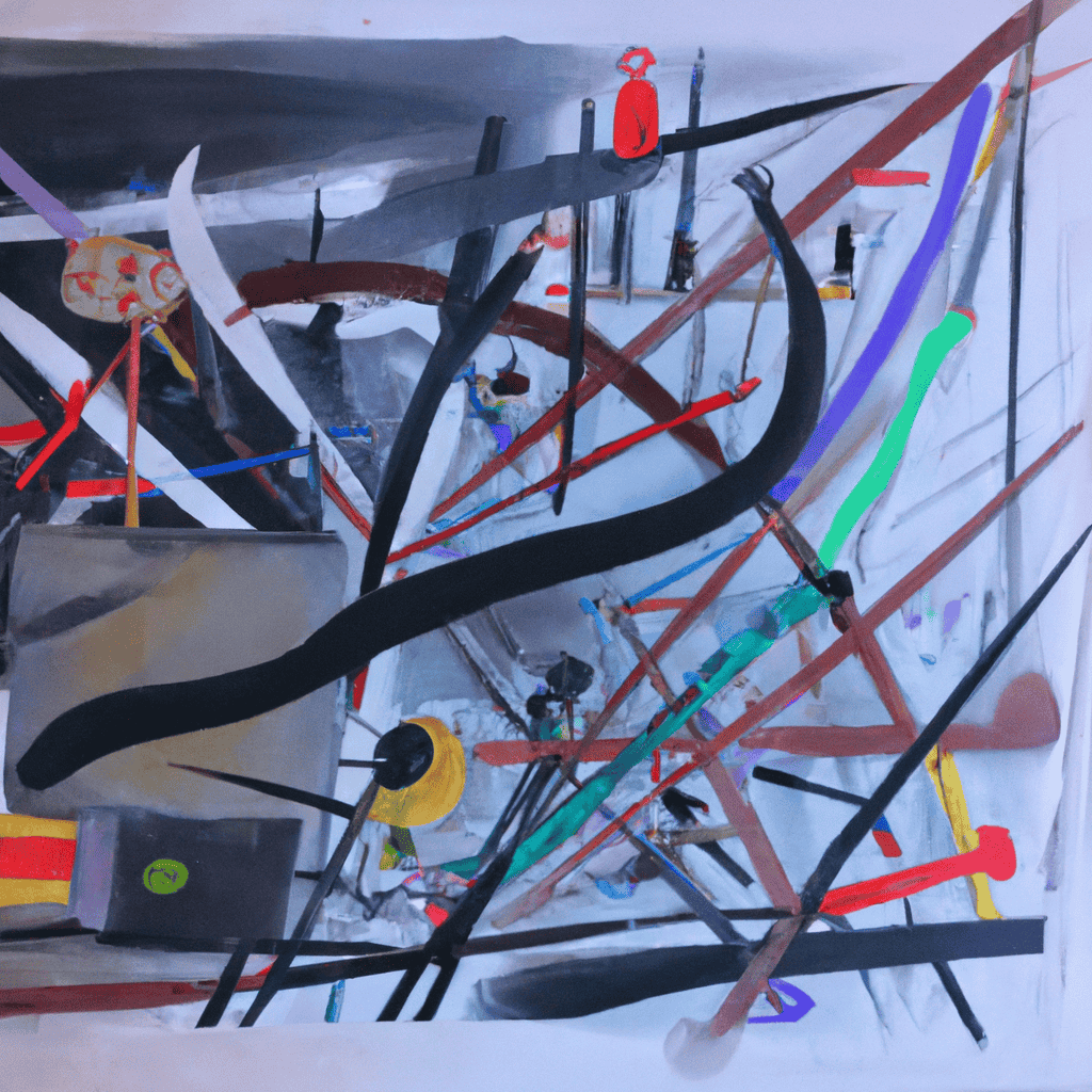 Abstract painting of The Health system is archaic and broken beyond repair.