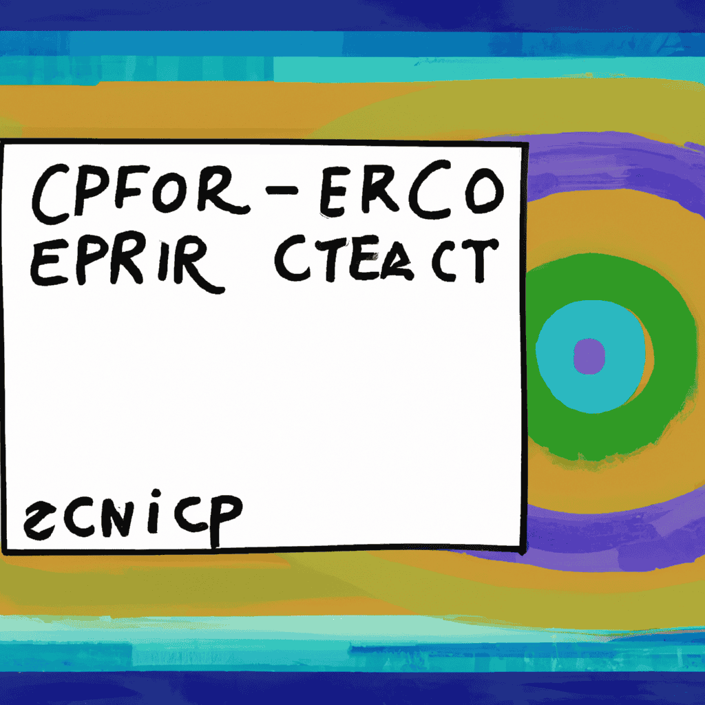Abstract painting of EEC/CERT/CESP/Warm Front
