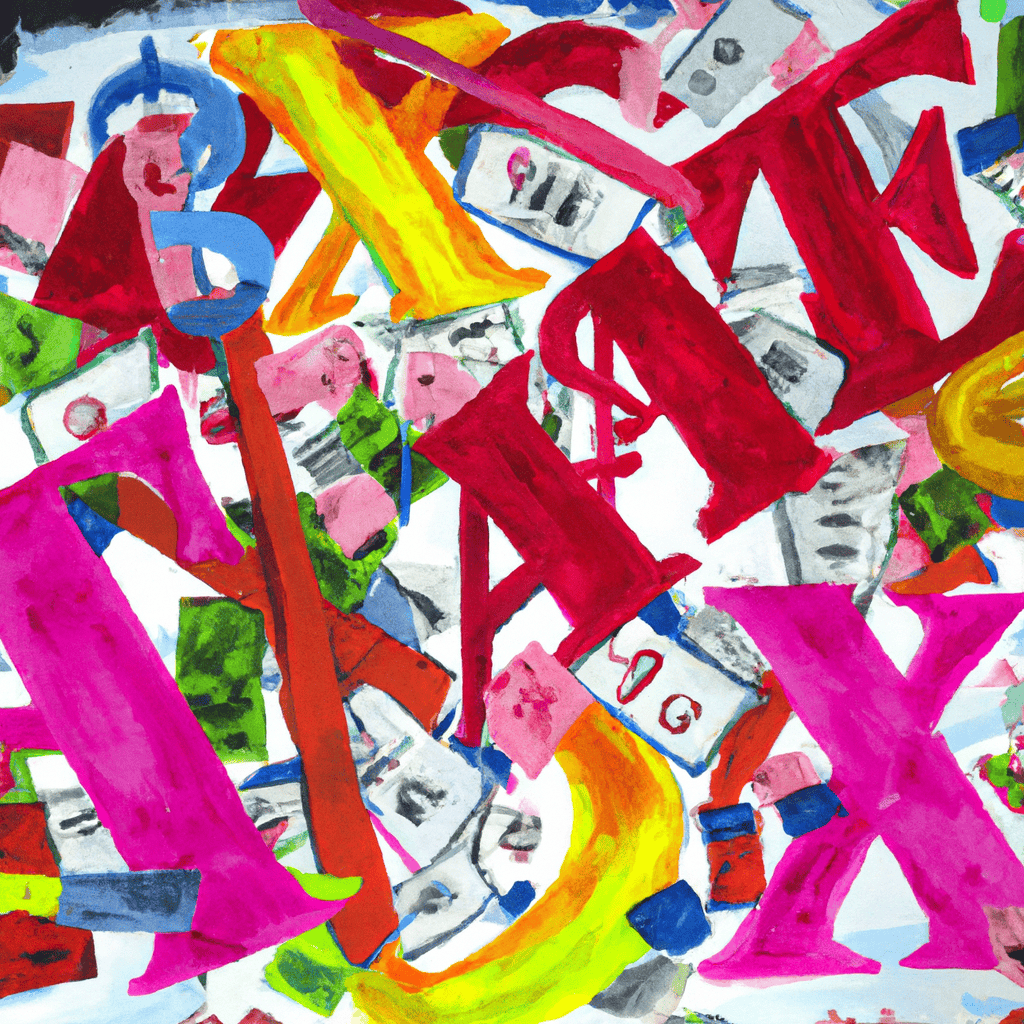 Abstract painting of Tax hiatus or deficit problem?
