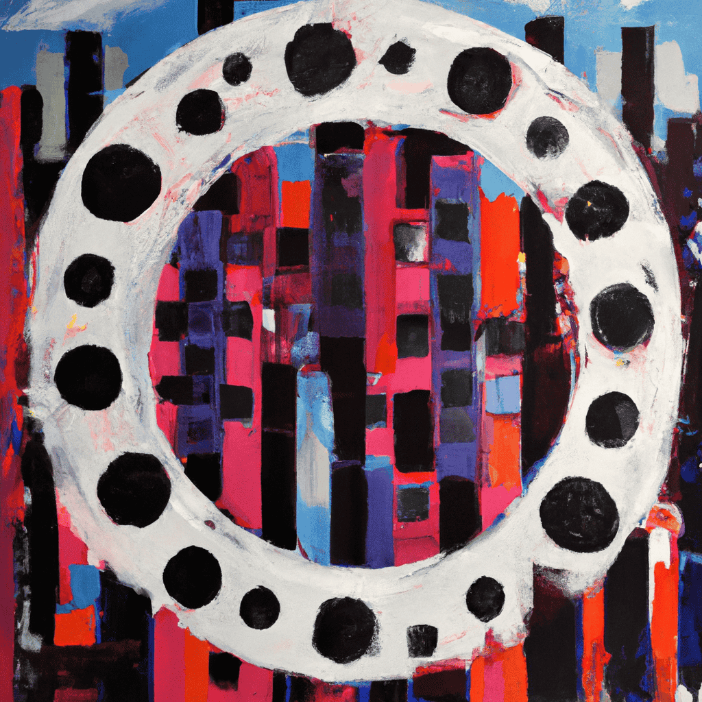 Abstract painting of Another little money spinner