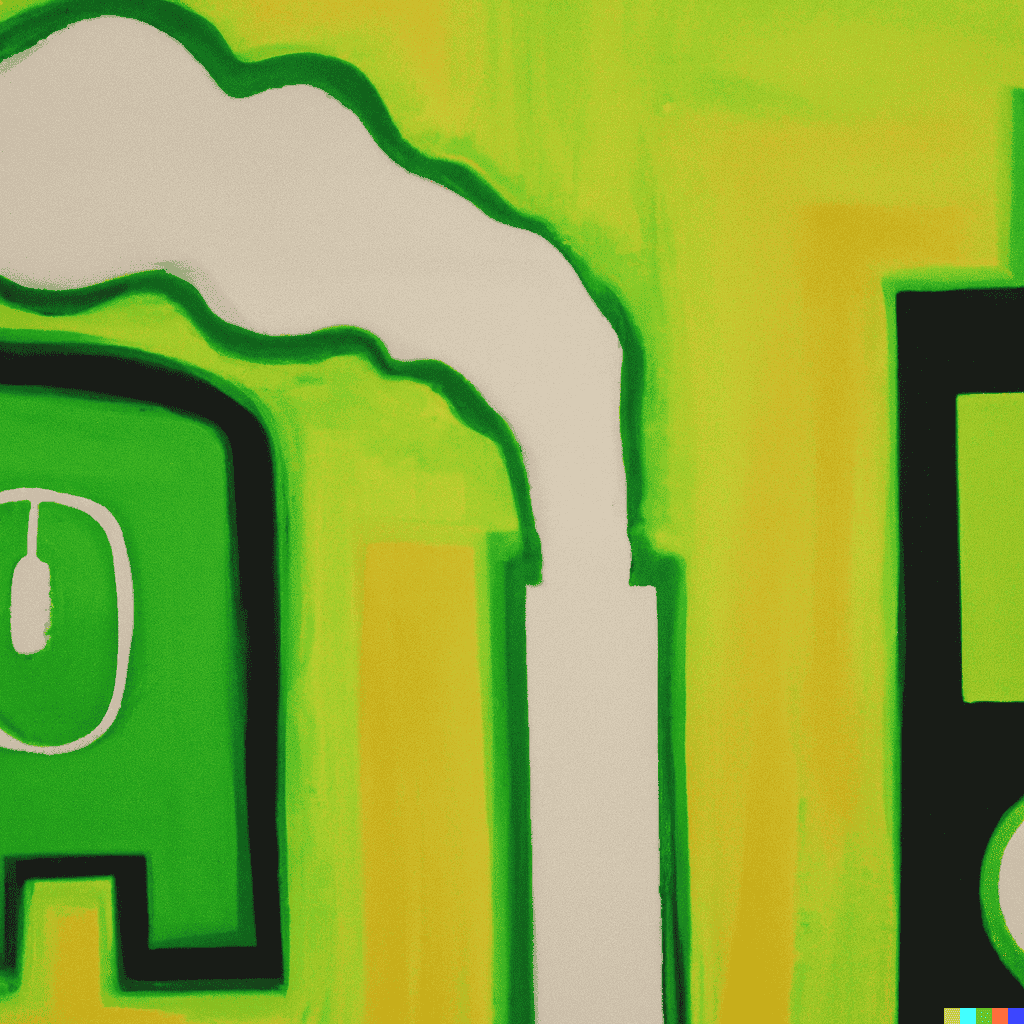 Abstract painting of Blair and Campbell's Government