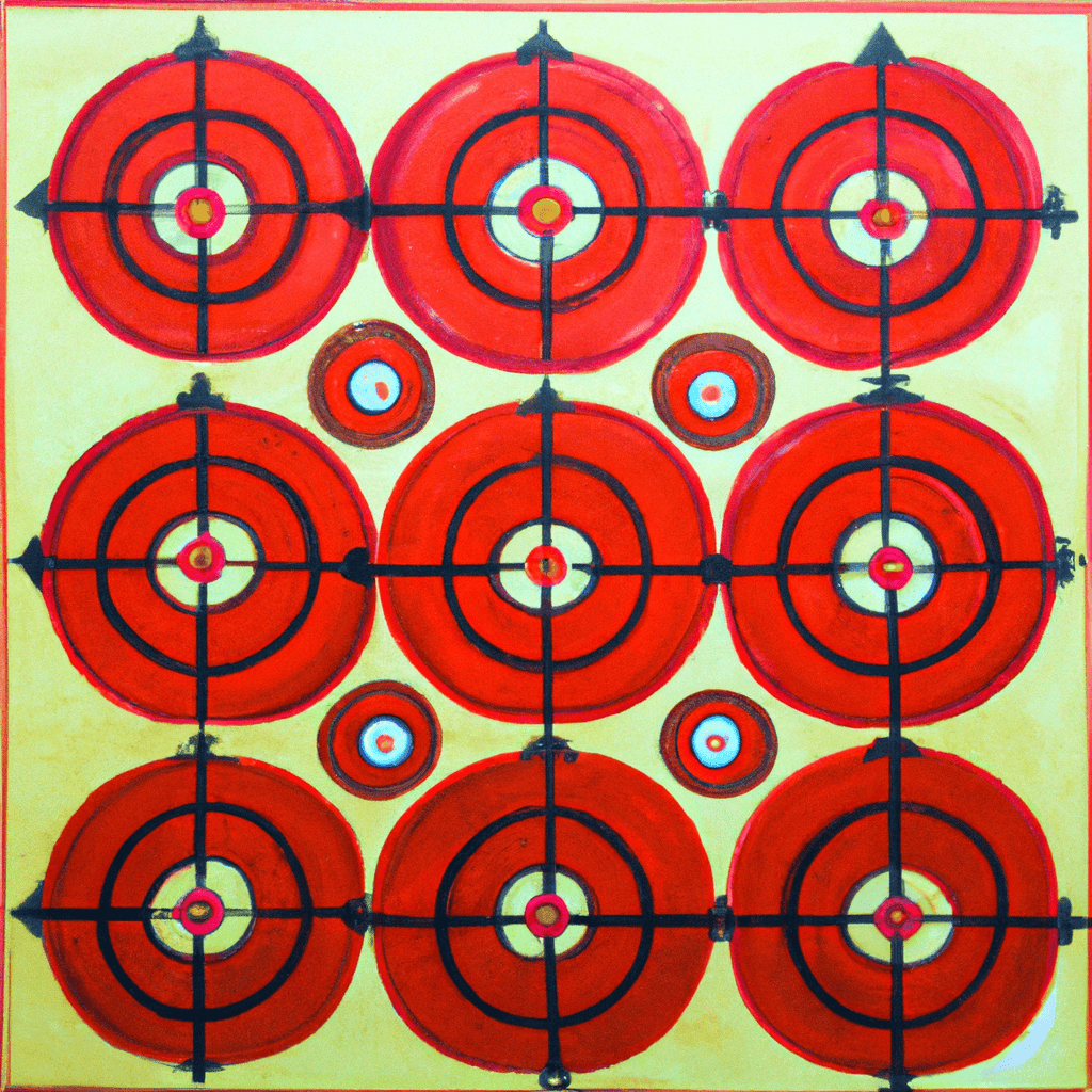 Abstract painting of Measuring targets