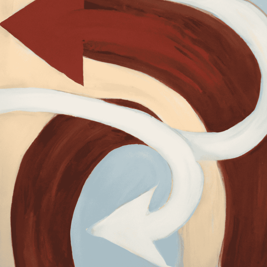 Abstract painting of Darling u-turns