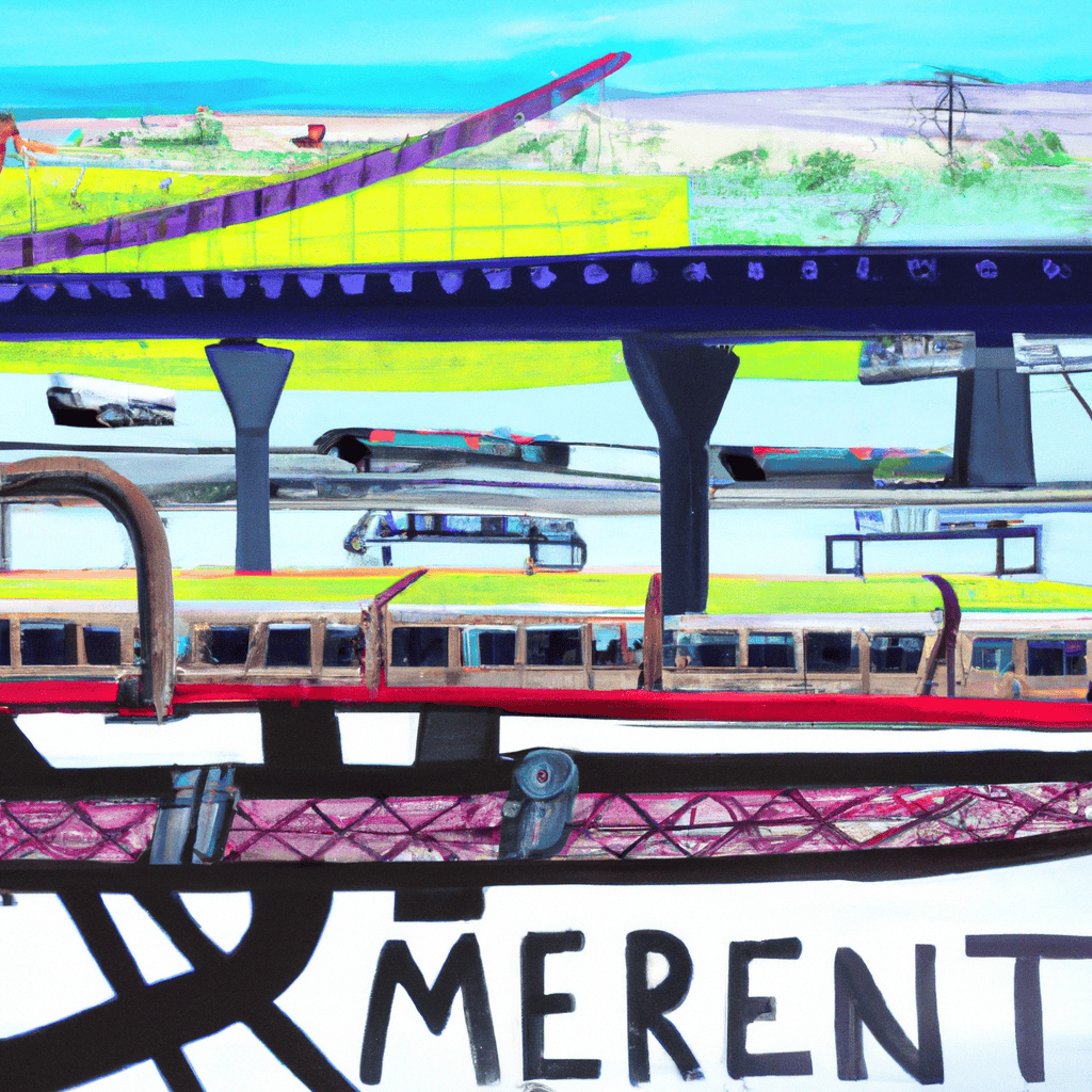 Abstract painting of Government funding of Transport projects:  Metronet