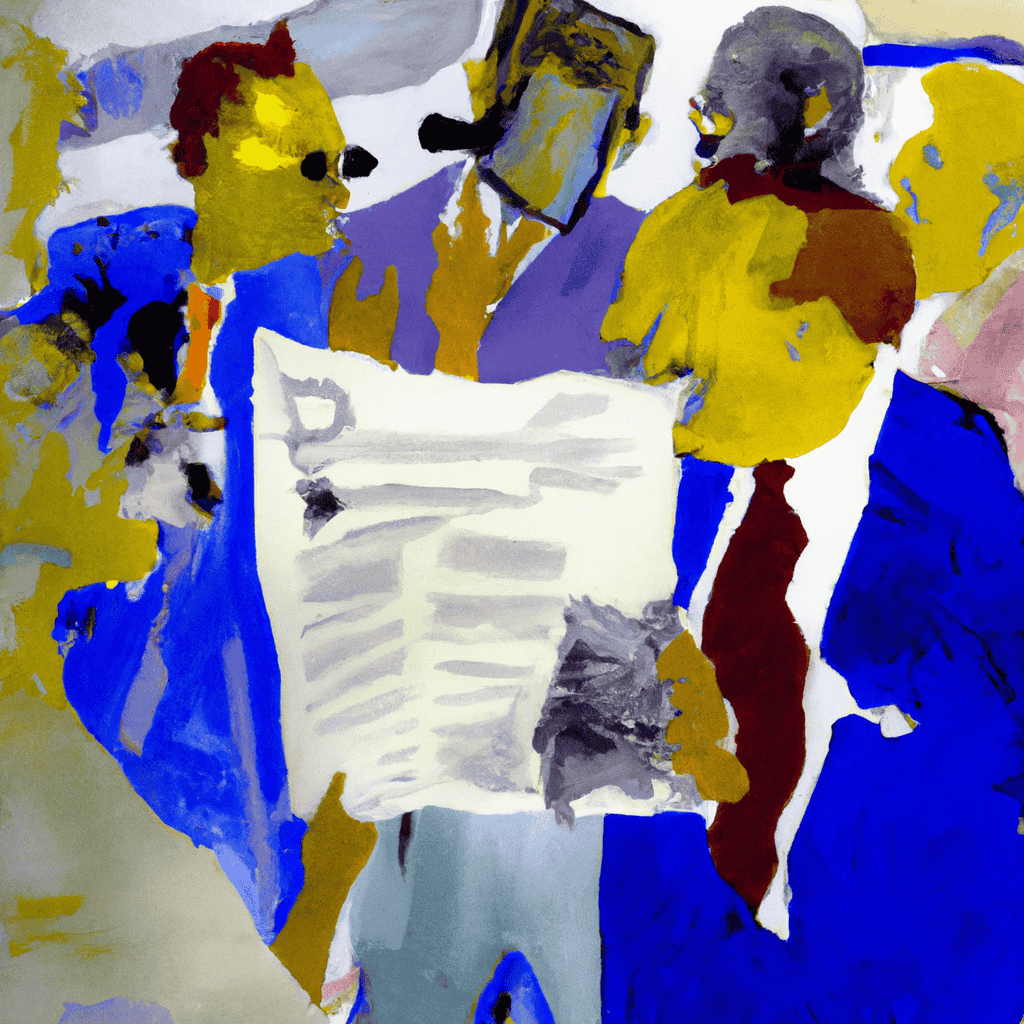 Abstract painting of Review of the Papers, Wednesday 22 August