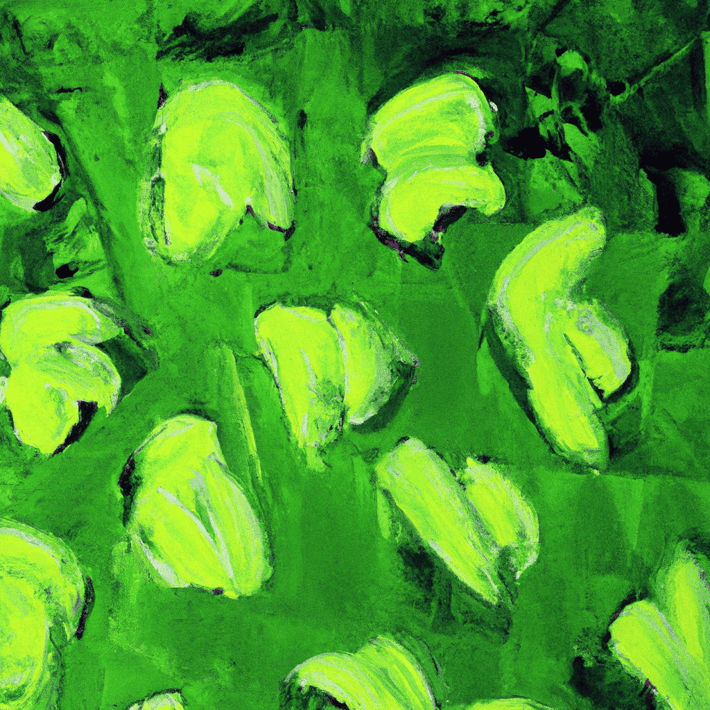 Abstract painting of Green Cameron Tories?
