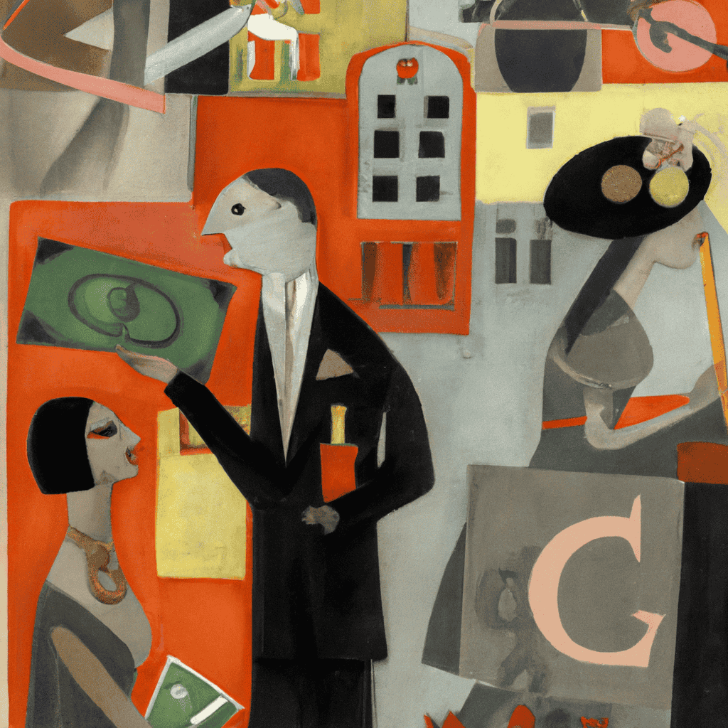 Abstract painting of The 1920s - the previous NICE decade