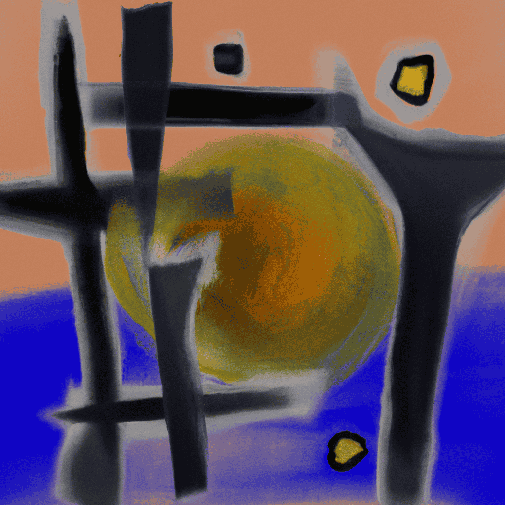 Abstract painting of The arrogance of power