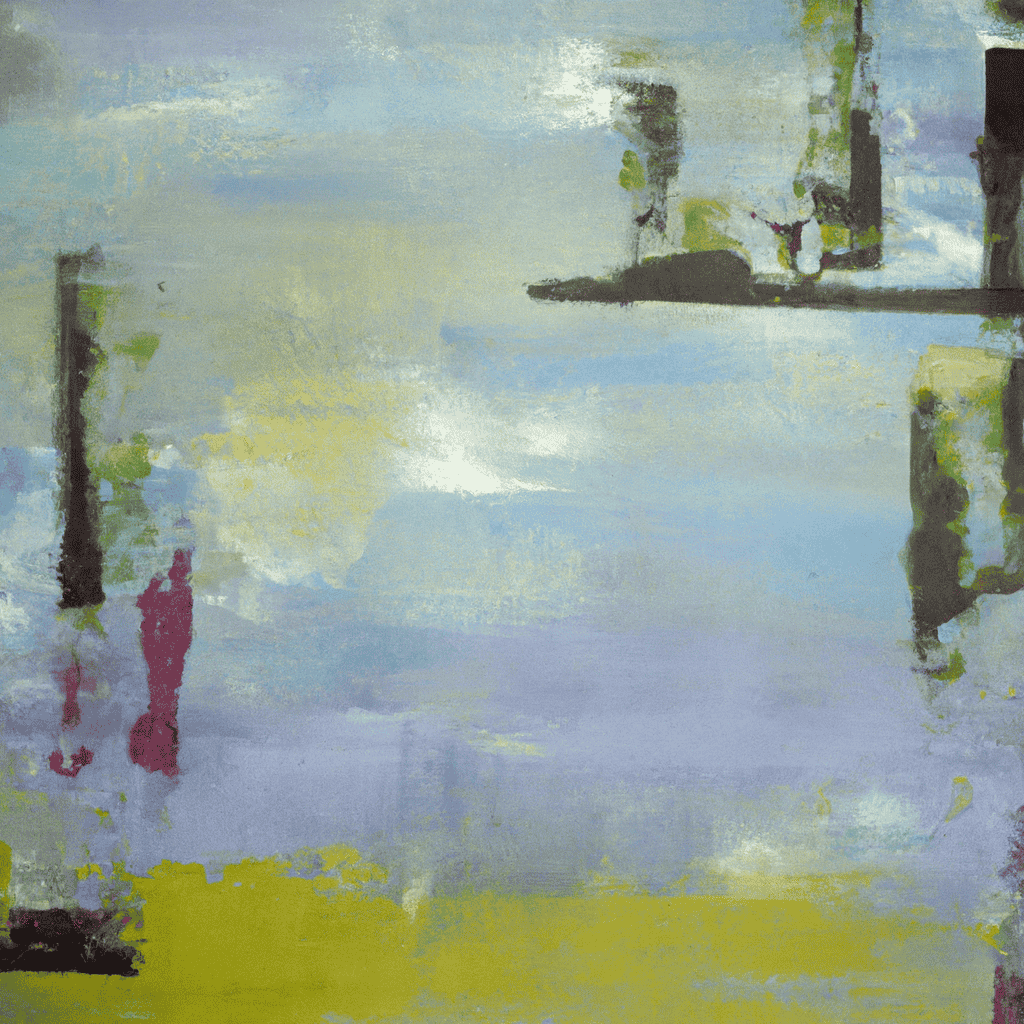 Abstract painting of Wet or dry