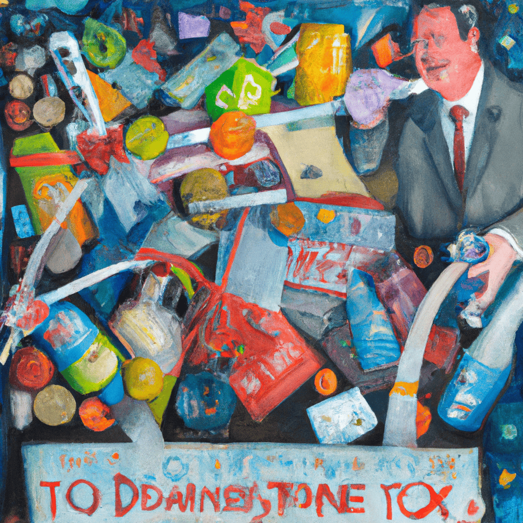 Abstract painting of Osborne finds 14 billion new ways to waste our money