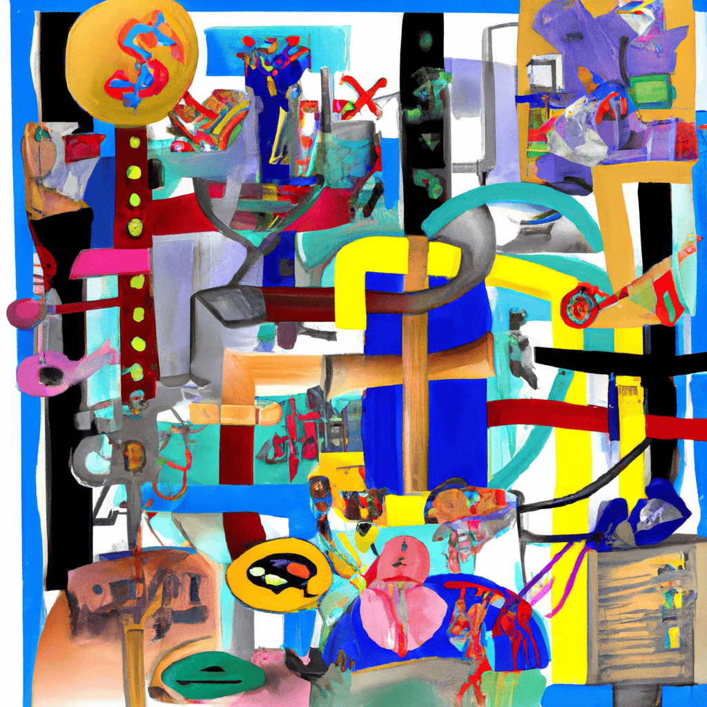 Abstract painting of The crazy logic of the health service