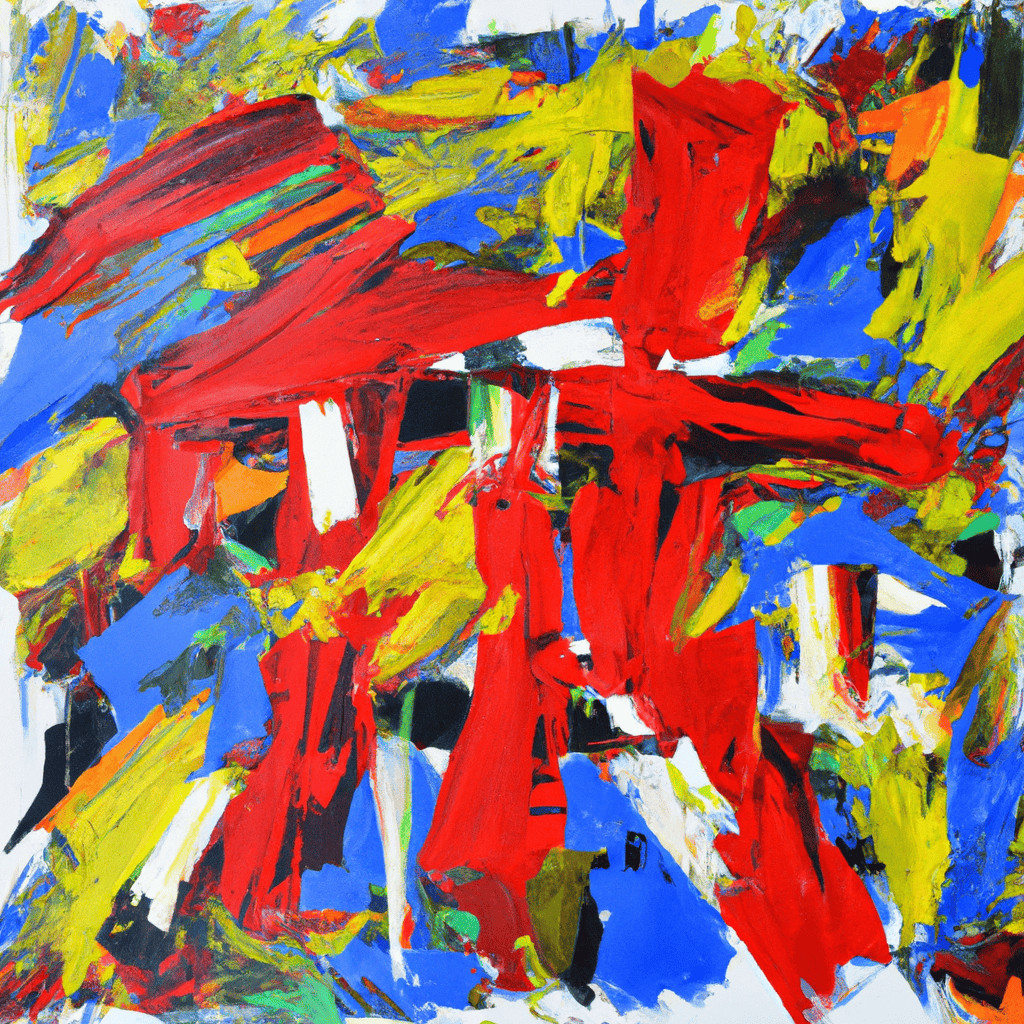 Abstract painting of Independent from reason or responsibility