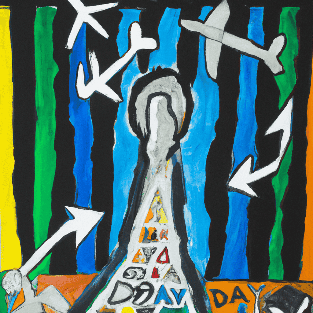 Abstract painting of Burying bad news