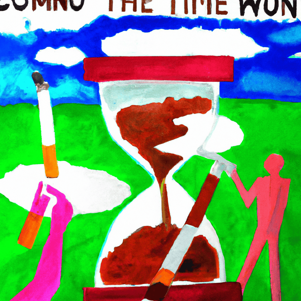 Abstract painting of Time to lay off them now and let common sense prevail